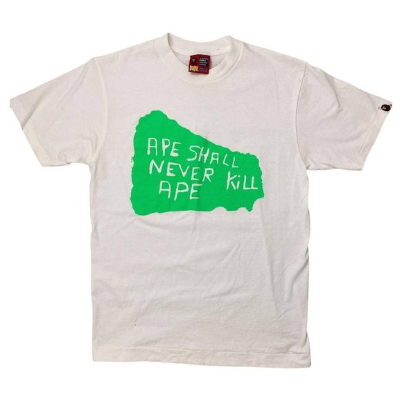 🍓BAPE APE SHALL NEVER KILL APE WHITE T-SHIRT🍓 - Picture 1 of 4